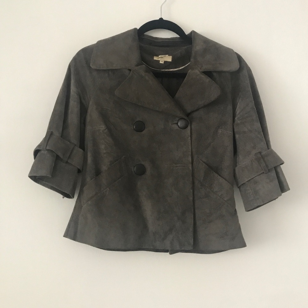 Grey suede jacket